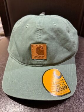 Carhartt Sage Green Canvas Patch Hat